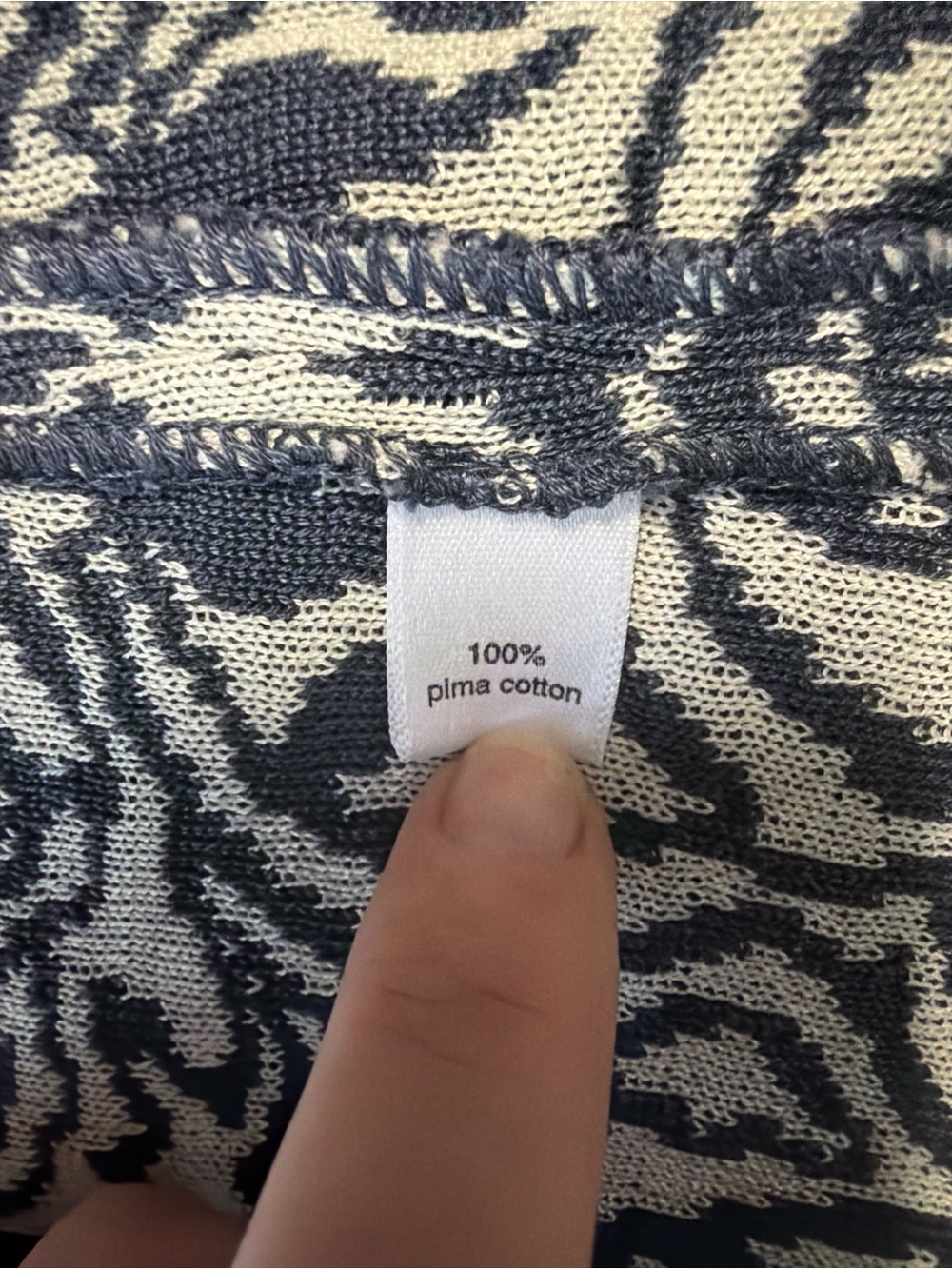 NWOT Peruvian Connection Balinese Knit Jacket Pima Cotton Cardigan - Picture 5 of 5